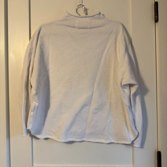 Frank and Eileen Effie Long-Sleeve Funnel Neck Capelet in White - Picture 4 of 5